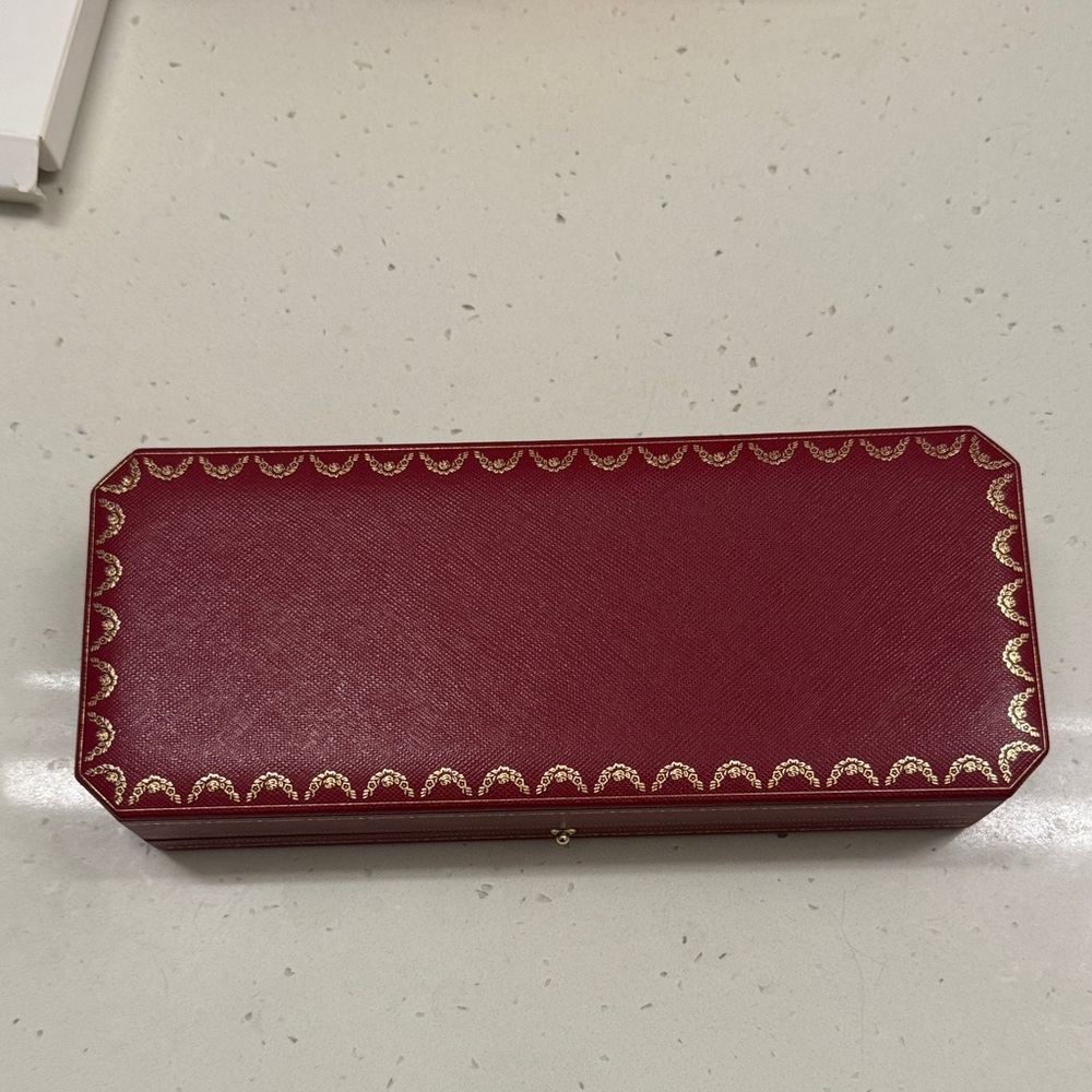 Cartier Red and Gold Watch Box